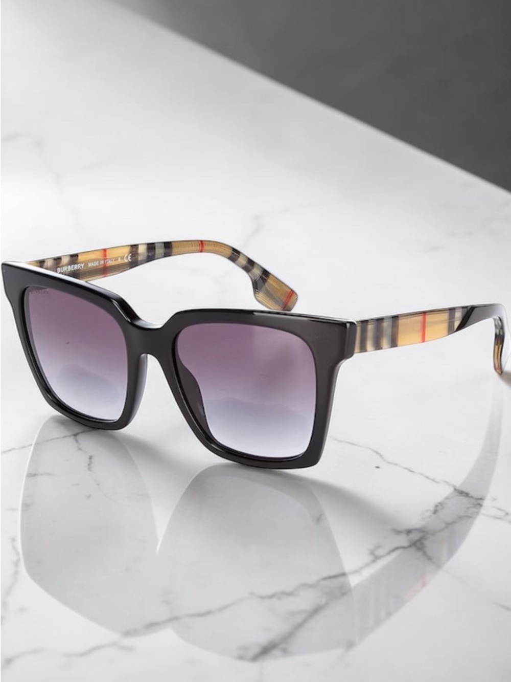 Burberry Black 53mm Sunglasses-Current Style